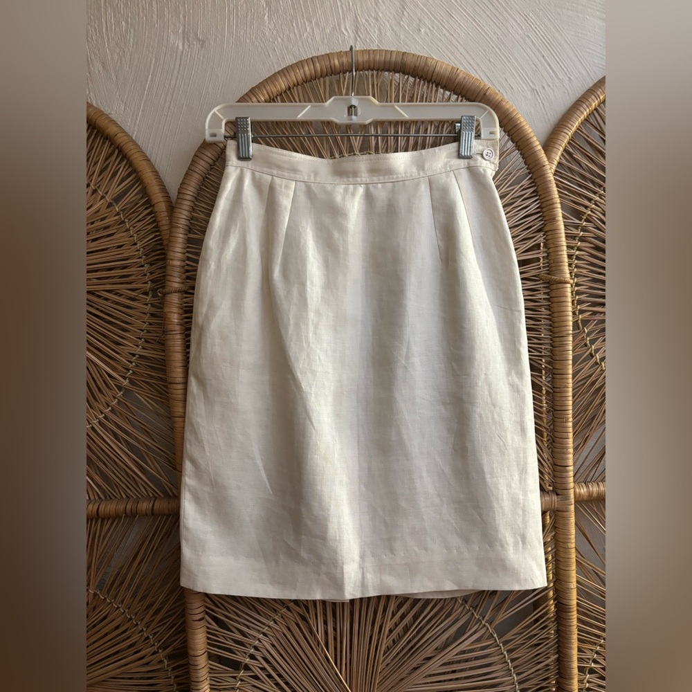 Vintage Valentino Studio Linen Skirt